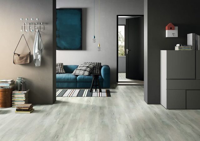 MSI Surfaces LVP – Gray-Light Kardigan by MSI Surfaces, gray-light luxury vinyl tile flooring, detail view