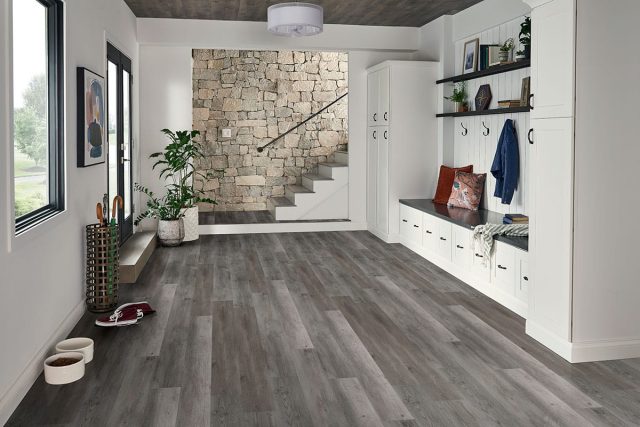 MSI Surfaces LVP – Gray-Dark Katella by MSI Surfaces, gray-dark luxury vinyl tile flooring, detail view