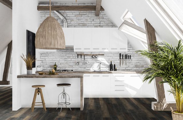 MSI Surfaces LVP – Brown Stable by MSI Surfaces, brown luxury vinyl tile flooring, detail view