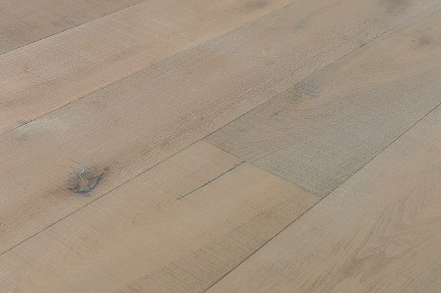 Montserrat Floor Engineered European Oak – Tan Wirebrushed by Montserrat Floor, tan european oak engineered wood flooring, detail view