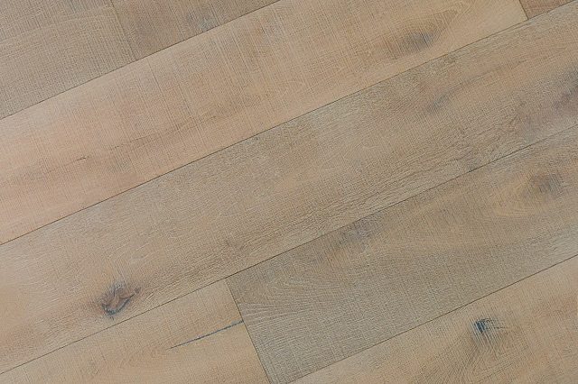 Montserrat Floor Engineered European Oak – Tan Wirebrushed by Montserrat Floor, tan european oak engineered wood flooring, detail view