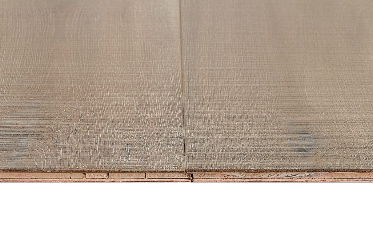 Montserrat Floor Engineered European Oak – Tan Wirebrushed by Montserrat Floor, tan european oak engineered wood flooring, detail view