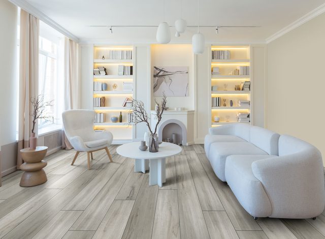 MSI Surfaces LVP – Brown Dunite Oak by MSI Surfaces, brown luxury vinyl tile flooring, detail view