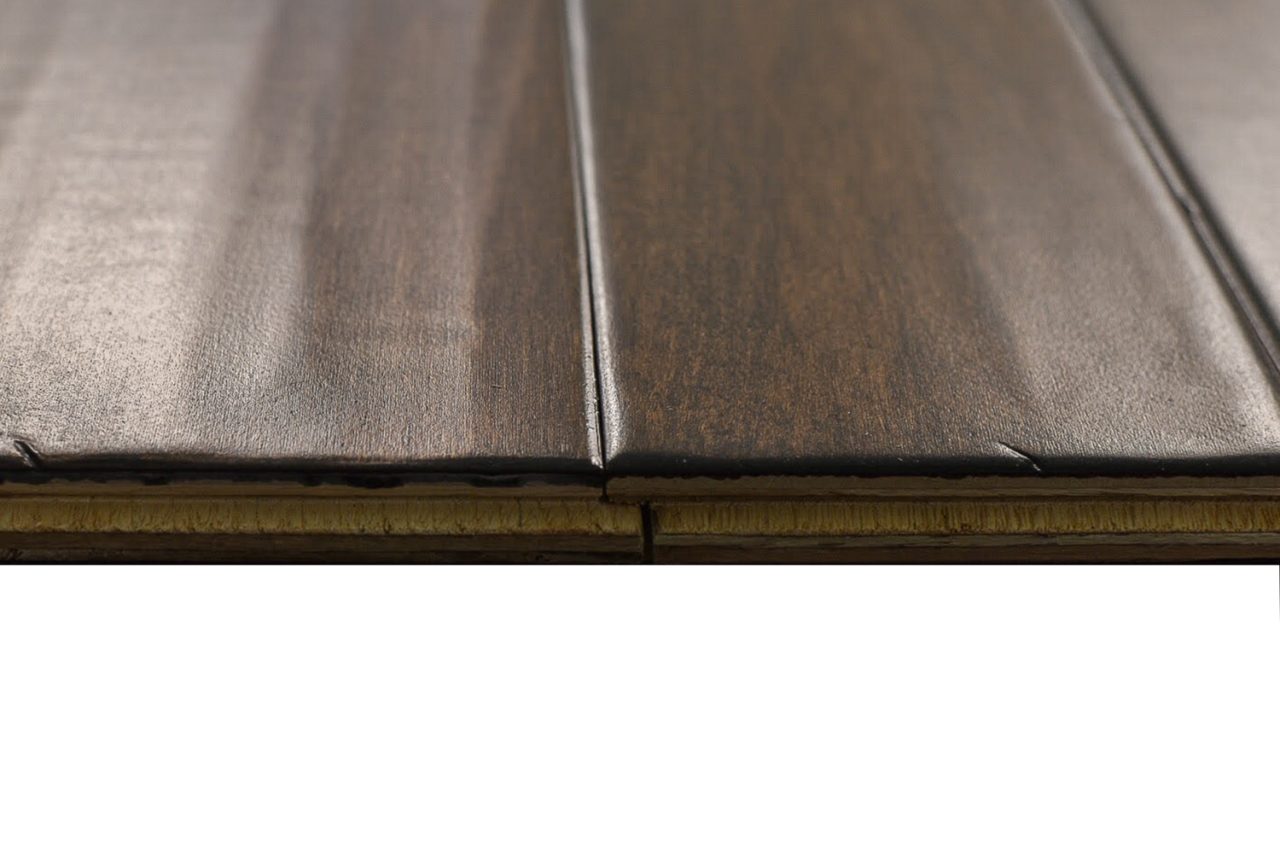 Montserrat Floor Engineered Maple – Brown Handscraped by Montserrat Floor, brown maple engineered wood flooring, detail view
