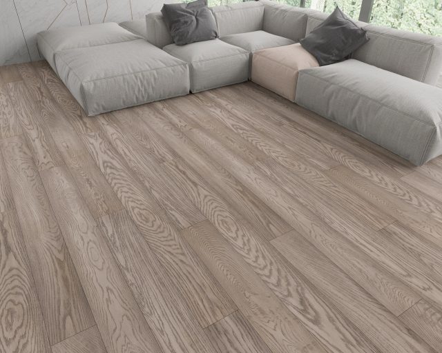 Montserrat Floor Engineered European Oak – Grey Wirebrushed by Montserrat Floor, grey european oak engineered wood flooring, detail view