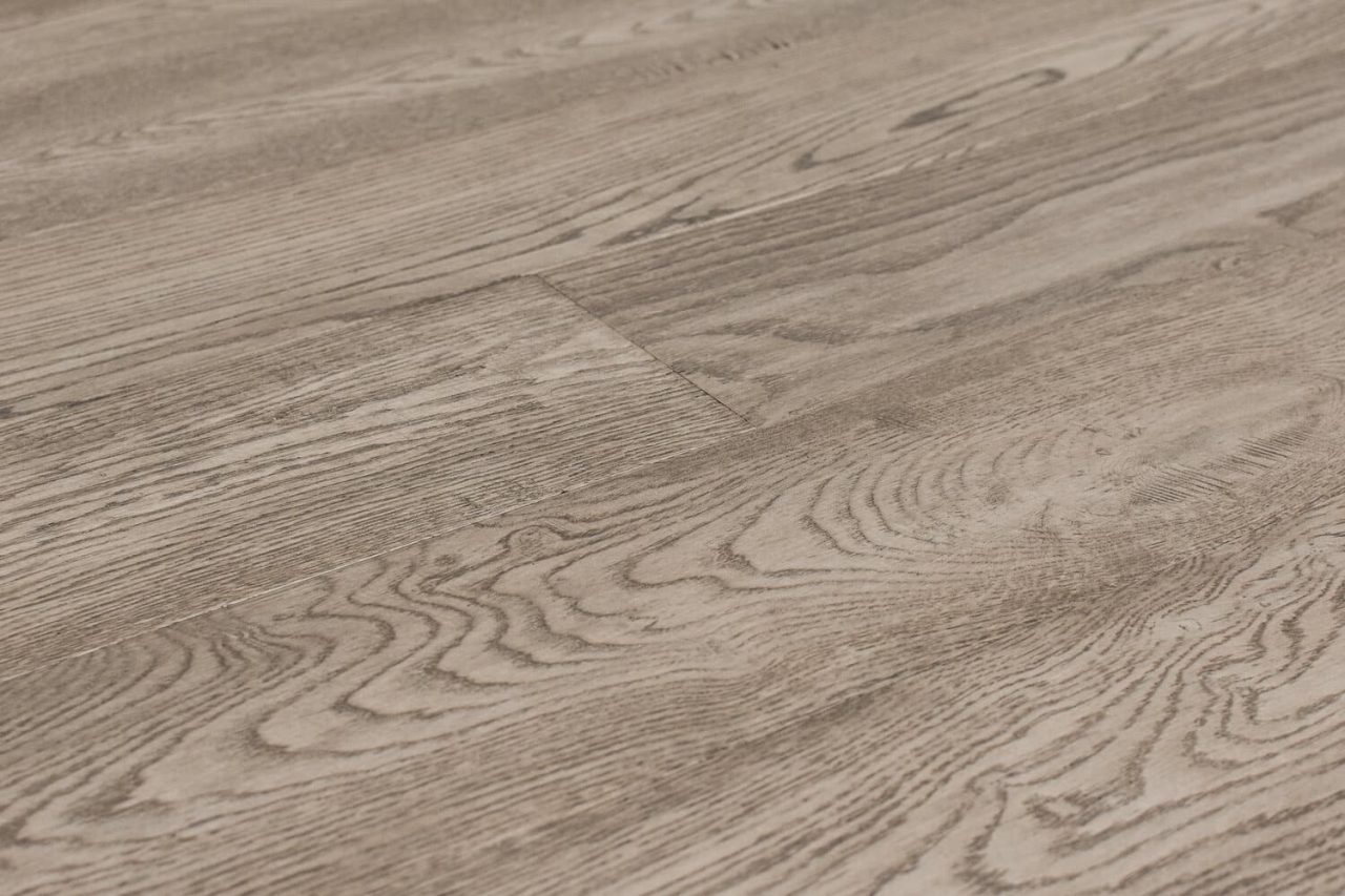 Montserrat Floor Engineered European Oak – Grey Wirebrushed by Montserrat Floor, grey european oak engineered wood flooring, detail view