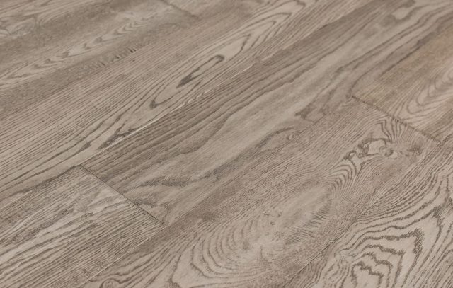 Montserrat Floor Engineered European Oak – Grey Wirebrushed by Montserrat Floor, grey european oak engineered wood flooring, detail view