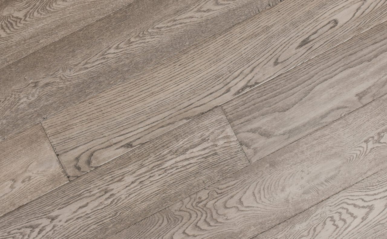Montserrat Floor Engineered European Oak – Grey Wirebrushed by Montserrat Floor, grey european oak engineered wood flooring, detail view