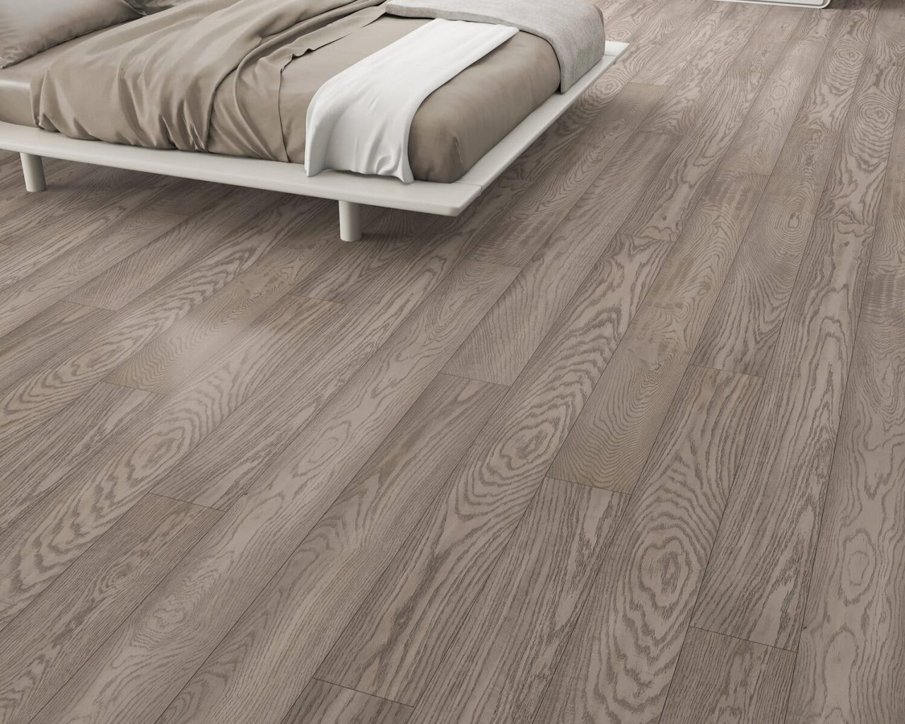 Montserrat Floor Engineered European Oak – Grey Wirebrushed by Montserrat Floor, grey european oak engineered wood flooring, detail view