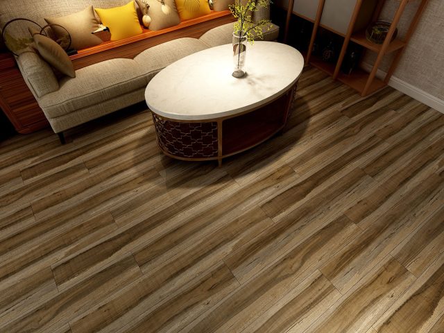 MSI Surfaces LVP – Brown by MSI Surfaces, brown luxury vinyl tile flooring, detail view