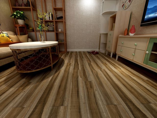 MSI Surfaces LVP – Brown by MSI Surfaces, brown luxury vinyl tile flooring, detail view