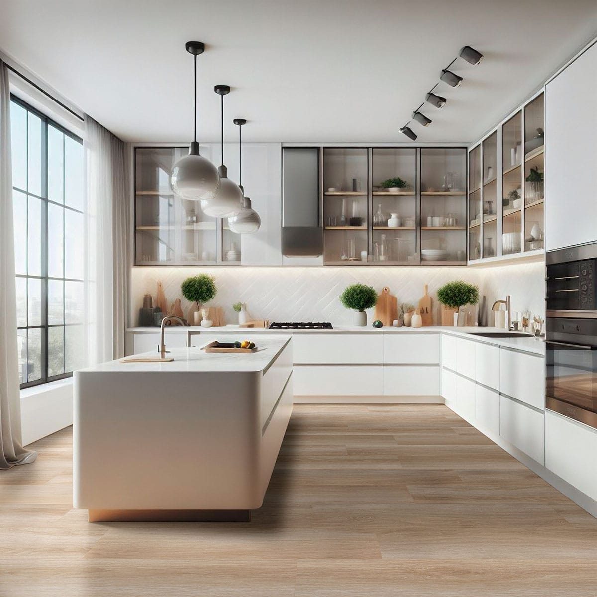 MSI Surfaces LVP – Blonde Flaxen by MSI Surfaces, blonde luxury vinyl tile flooring, detail view