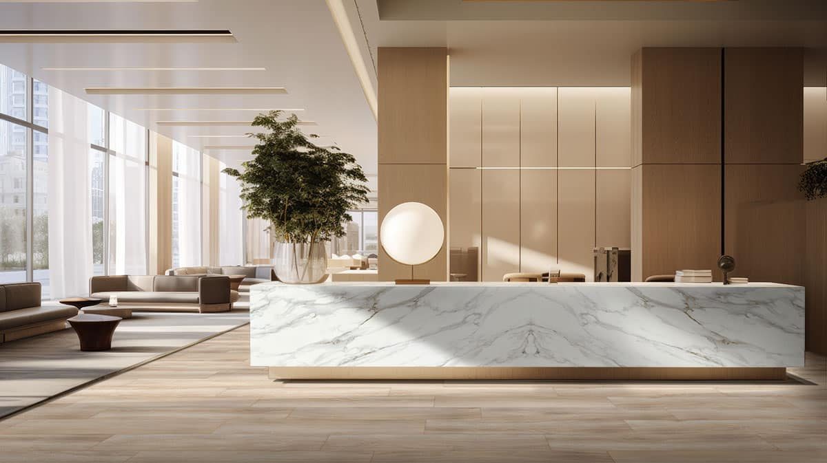 MSI Surfaces LVP – Blonde Flaxen by MSI Surfaces, blonde luxury vinyl tile flooring, detail view