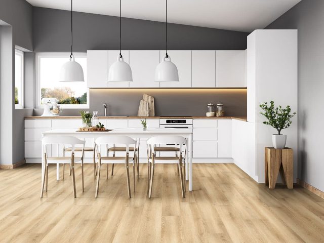 MSI Surfaces LVP – Blonde by MSI Surfaces, blonde luxury vinyl tile flooring, detail view