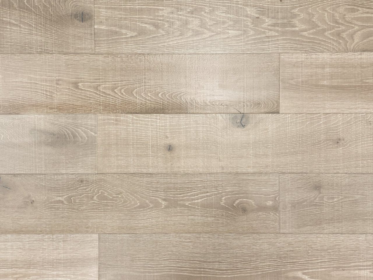 Montserrat Floor White Oak – Brown Wirebrushed by Montserrat Floor, brown white oak engineered wood flooring, detail view