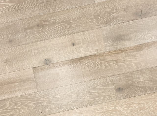 Montserrat Floor White Oak – Brown Wirebrushed by Montserrat Floor, brown white oak engineered wood flooring, detail view