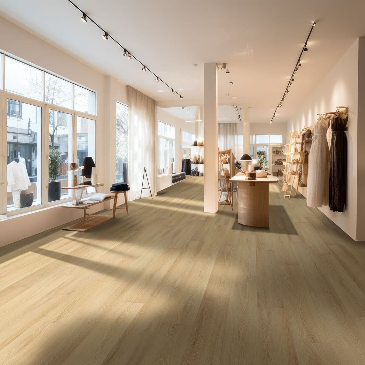 MSI Surfaces LVP – Blonde by MSI Surfaces, blonde luxury vinyl tile flooring, detail view