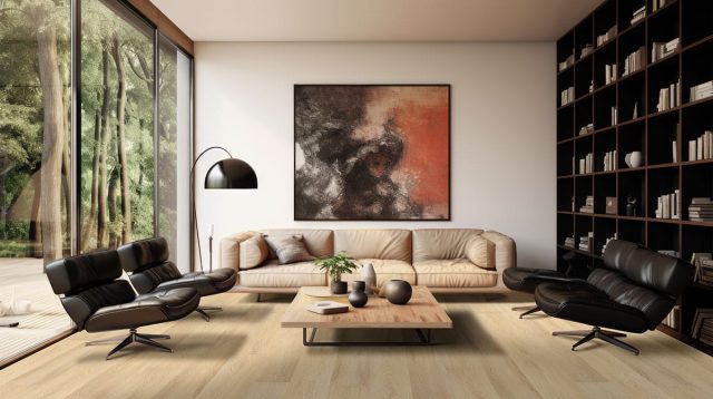 MSI Surfaces LVP – Blonde by MSI Surfaces, blonde luxury vinyl tile flooring, detail view