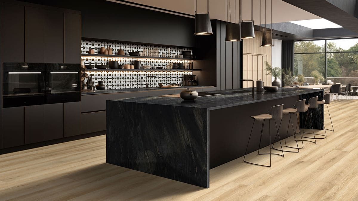 MSI Surfaces LVP – Blonde by MSI Surfaces, blonde luxury vinyl tile flooring, detail view