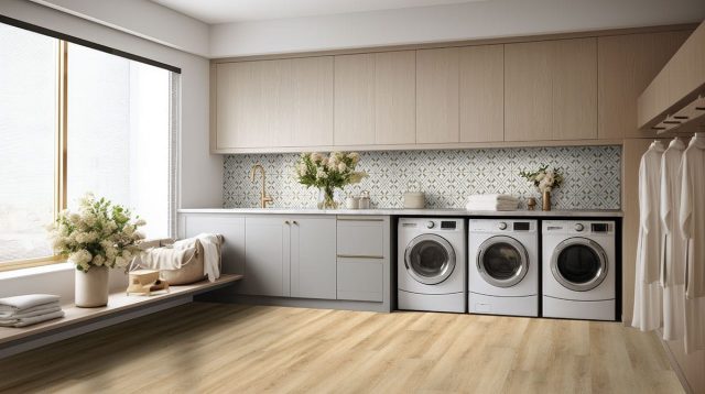 MSI Surfaces LVP – Blonde by MSI Surfaces, blonde luxury vinyl tile flooring, detail view