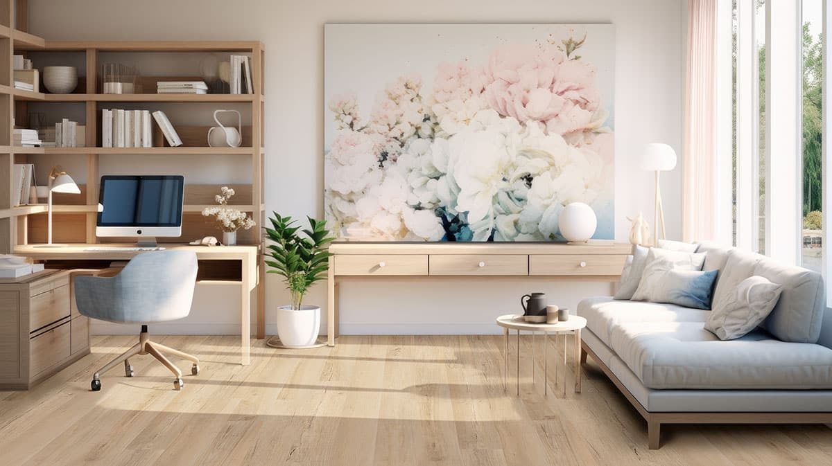 MSI Surfaces LVP – Blonde by MSI Surfaces, blonde luxury vinyl tile flooring, detail view