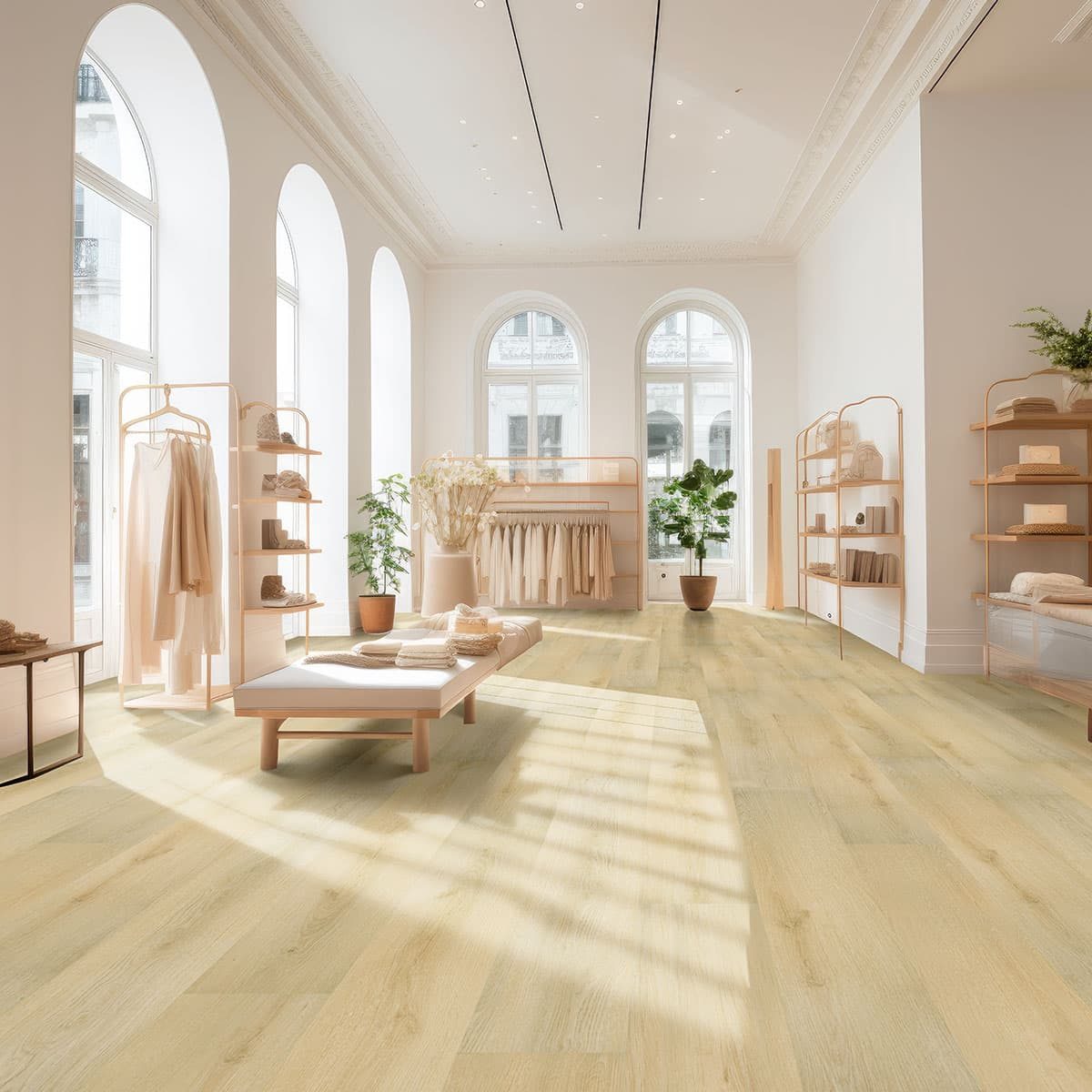 MSI Surfaces LVP – Blonde Tranquilla by MSI Surfaces, blonde luxury vinyl tile flooring, detail view