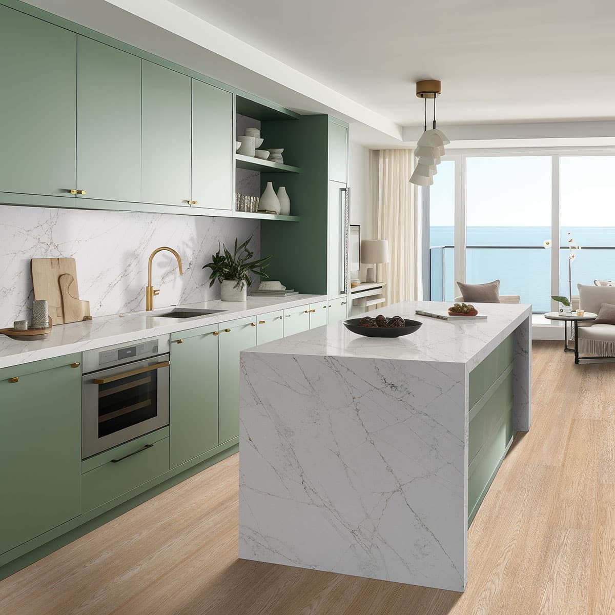 MSI Surfaces LVP – Blonde Linen Loggia by MSI Surfaces, blonde luxury vinyl tile flooring, detail view