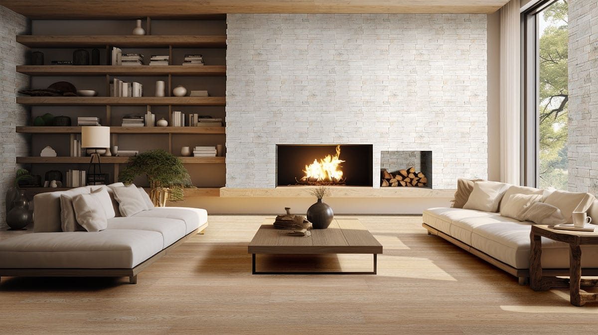 MSI Surfaces LVP – Blonde Linen Loggia by MSI Surfaces, blonde luxury vinyl tile flooring, detail view