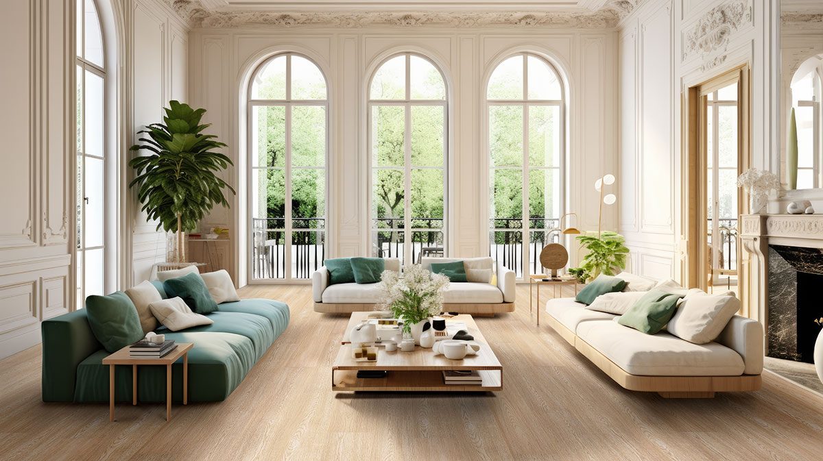 MSI Surfaces LVP – Blonde Linen Loggia by MSI Surfaces, blonde luxury vinyl tile flooring, detail view