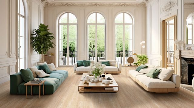 MSI Surfaces LVP – Blonde Linen Loggia by MSI Surfaces, blonde luxury vinyl tile flooring, detail view