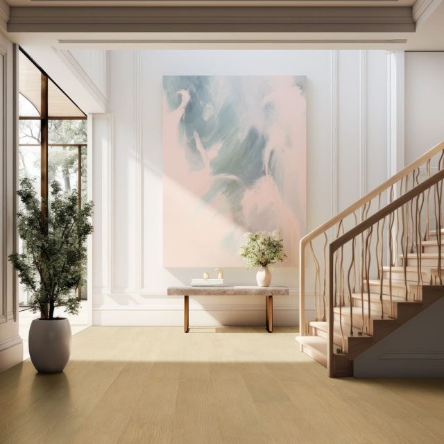 MSI Surfaces SPC LVP – Blonde by MSI Surfaces, blonde luxury vinyl tile flooring, detail view