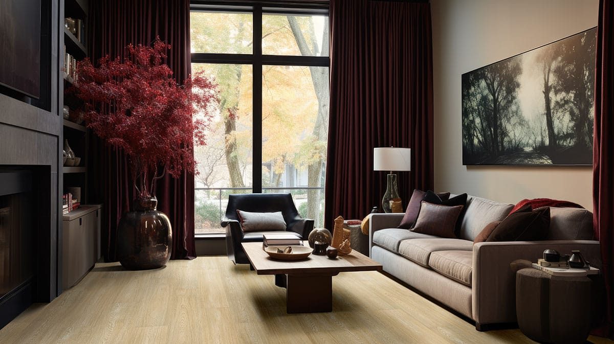 MSI Surfaces LVP – Blonde by MSI Surfaces, blonde luxury vinyl tile flooring, detail view