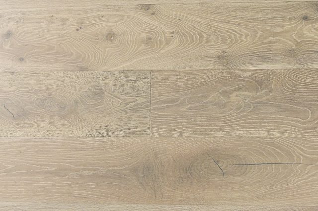 Montserrat Floor White Oak – Tan Wirebrushed by Montserrat Floor, tan white oak engineered wood flooring, detail view
