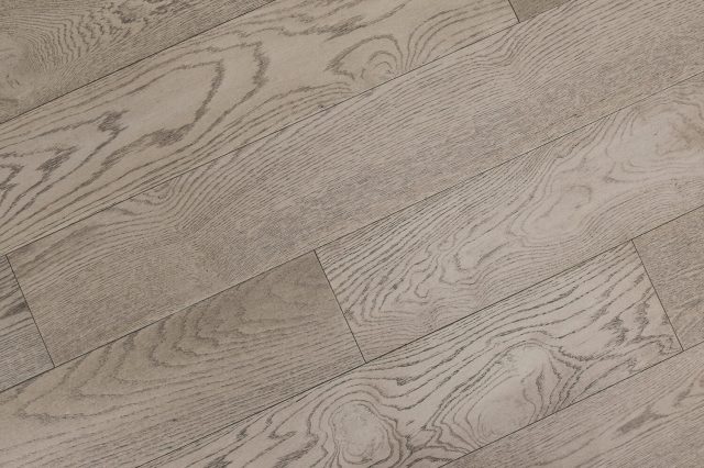 Montserrat Floor European Oak – Grey Wirebrushed by Montserrat Floor, grey european oak engineered wood flooring, detail view
