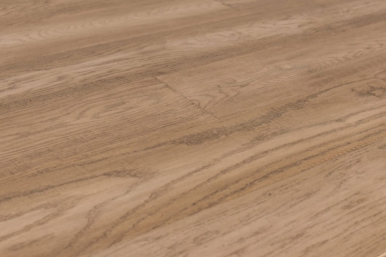 Montserrat Floor European Oak – Brown Wirebrushed by Montserrat Floor, brown european oak engineered wood flooring, detail view