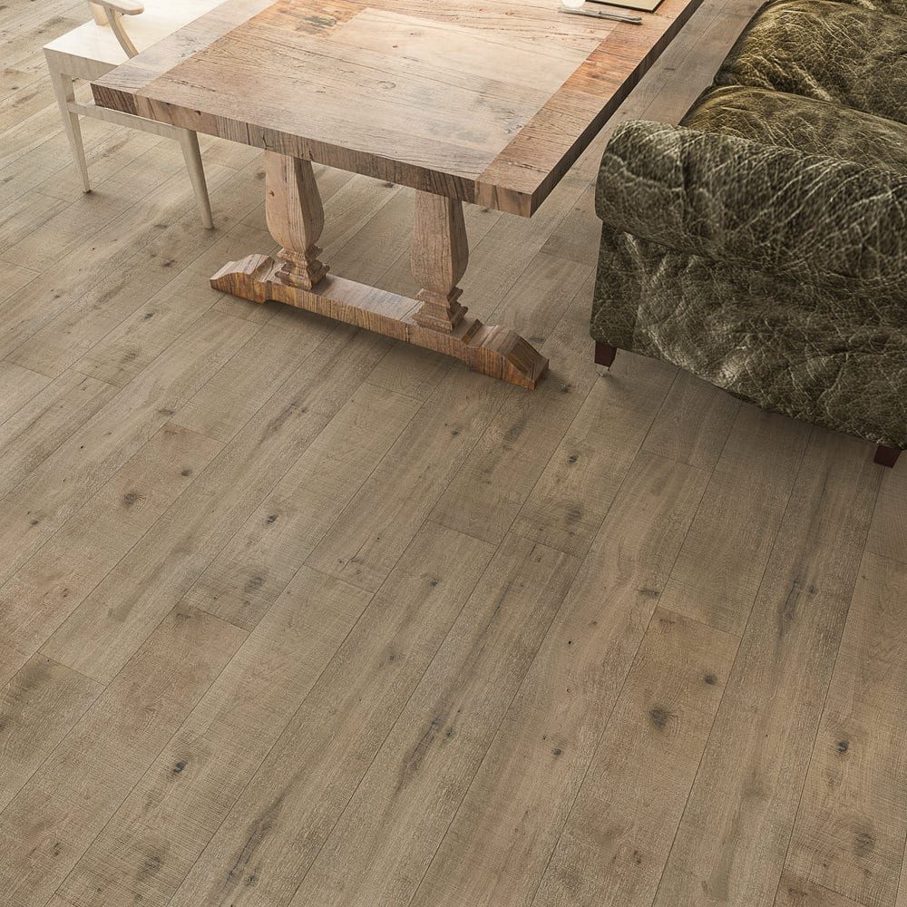 Montserrat Floor Engineered European Oak – Tan Wirebrushed by Montserrat Floor, tan european oak engineered wood flooring, detail view