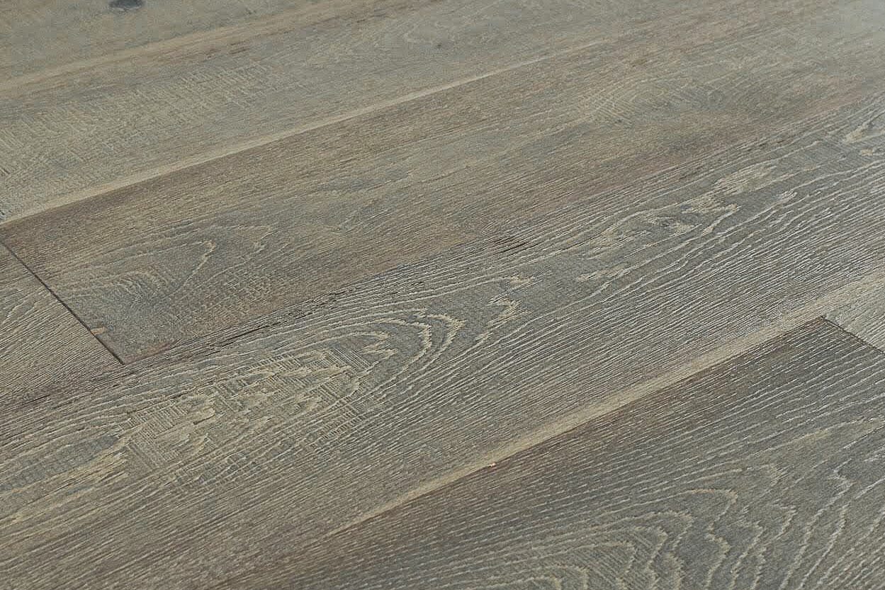 Montserrat Floor Engineered European Oak – Tan Wirebrushed by Montserrat Floor, tan european oak engineered wood flooring, detail view