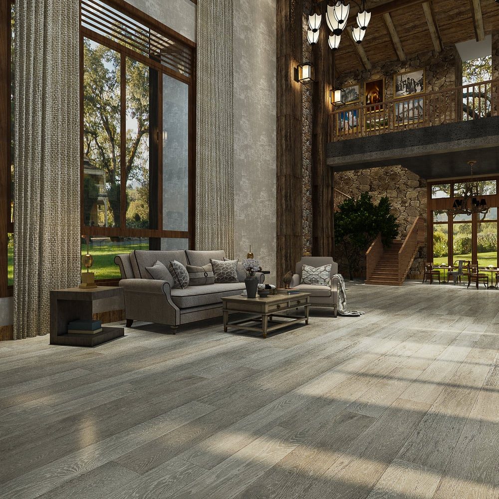 Montserrat Floor Engineered European Oak – Tan Wirebrushed by Montserrat Floor, tan european oak engineered wood flooring, detail view