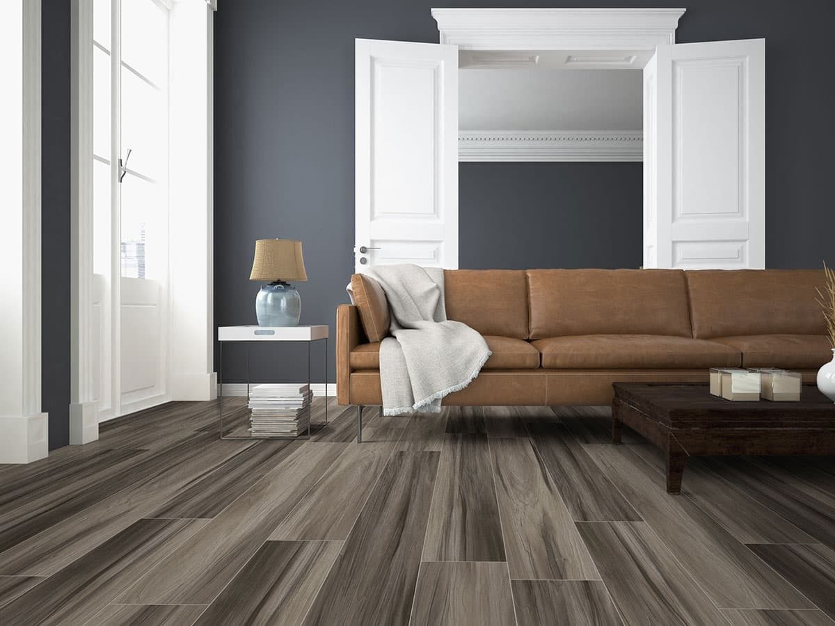 MSI Surfaces LVP – Brown by MSI Surfaces, brown luxury vinyl tile flooring, detail view