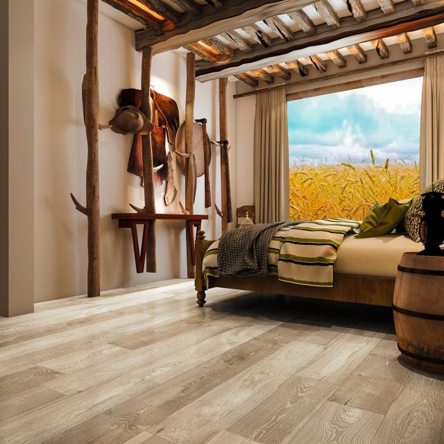 Montserrat Floor Engineered European Oak – Tan Wirebrushed by Montserrat Floor, tan european oak engineered wood flooring, detail view