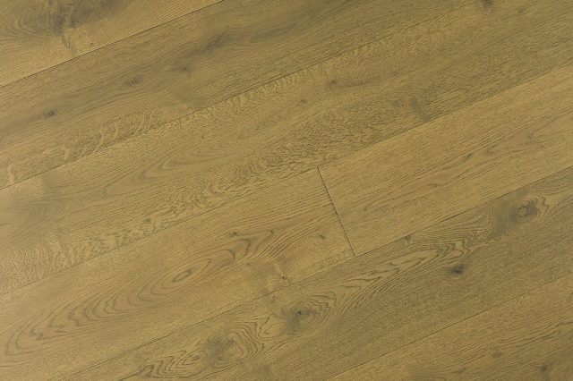 Montserrat Floor White Oak – Rustic Taupe Handscraped by Montserrat Floor, gray white oak engineered wood flooring, detail view