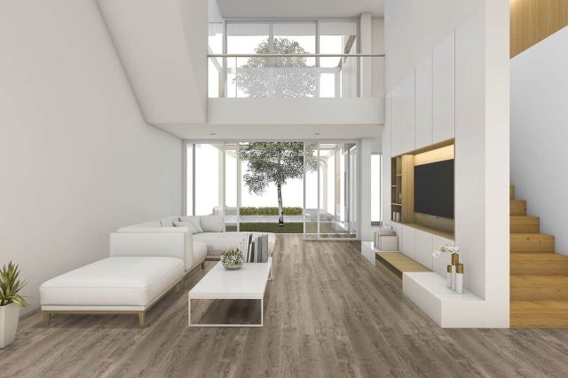 MSI Surfaces LVP – Brown by MSI Surfaces, brown luxury vinyl tile flooring, detail view