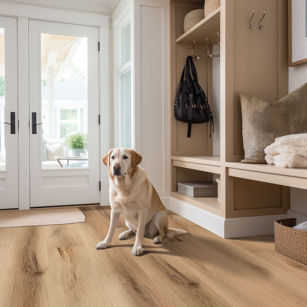 MSI Surfaces LVP – Brown Scandi by MSI Surfaces, brown luxury vinyl tile flooring, detail view