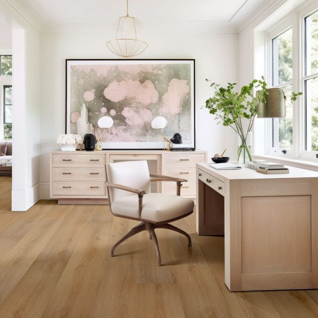 MSI Surfaces LVP – Brown by MSI Surfaces, brown luxury vinyl tile flooring, detail view