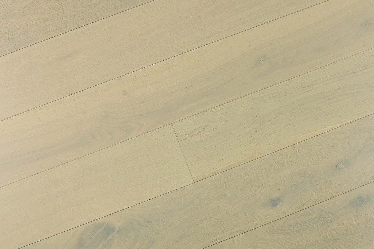 Montserrat Floor White Oak – Gray Hand Scraped by Montserrat Floor, gray white oak engineered wood flooring, detail view