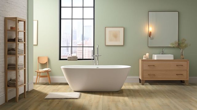 MSI Surfaces LVP – Blonde Tranquilla by MSI Surfaces, blonde luxury vinyl tile flooring, detail view