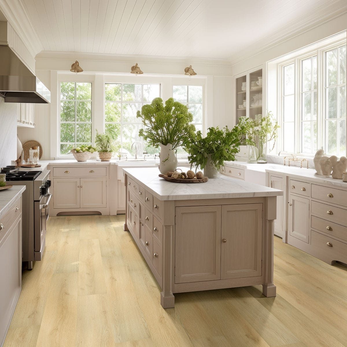 MSI Surfaces LVP – Blonde by MSI Surfaces, blonde luxury vinyl tile flooring, detail view