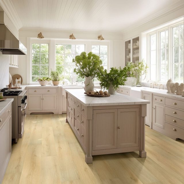 MSI Surfaces LVP – Blonde by MSI Surfaces, blonde luxury vinyl tile flooring, detail view