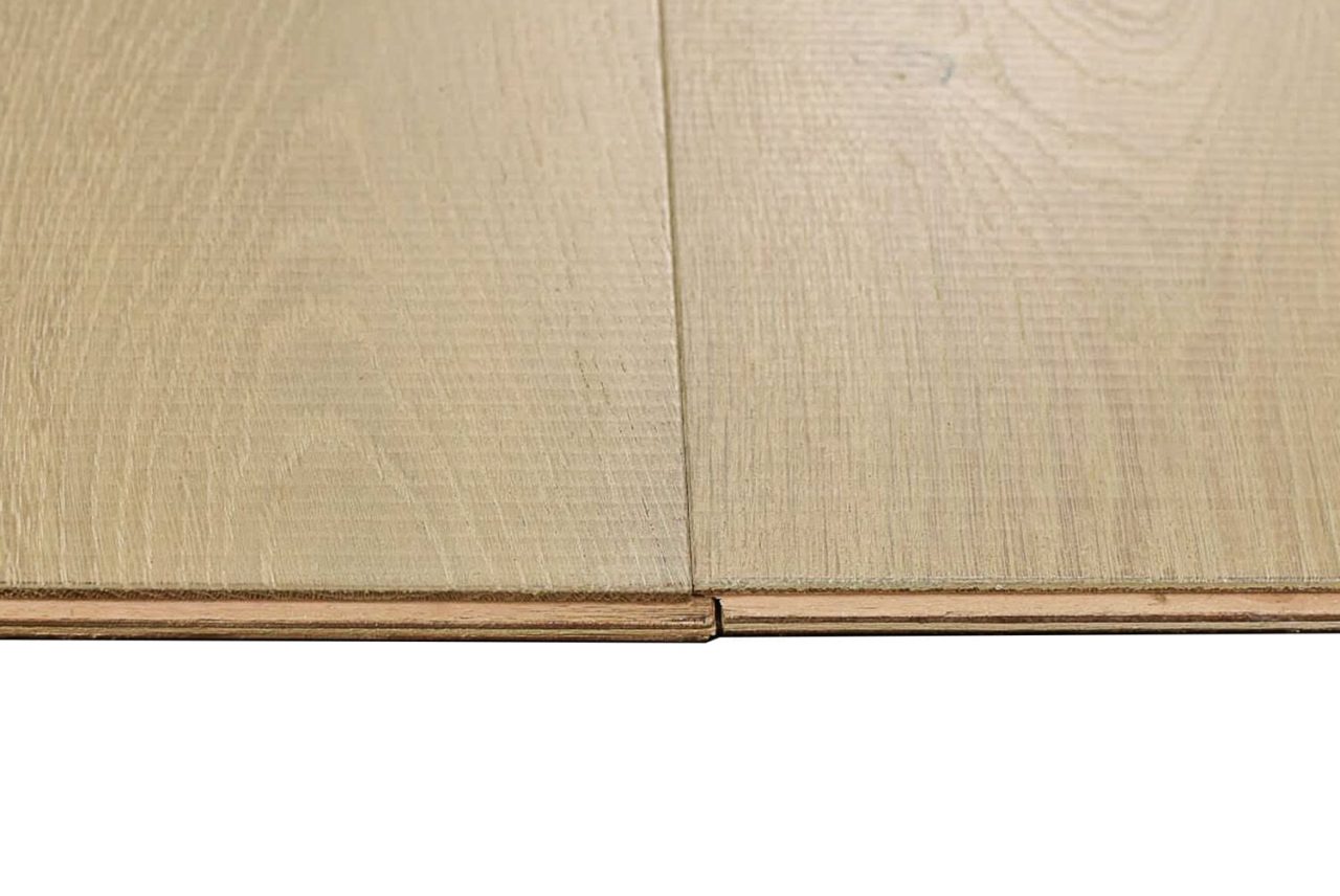 Montserrat Floor Engineered European Oak – Tan Wirebrushed by Montserrat Floor, tan european oak engineered wood flooring, detail view