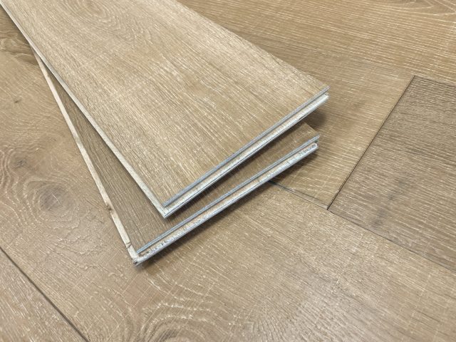 Montserrat Floor White Oak – Brown Wirebrushed by Montserrat Floor, brown white oak engineered wood flooring, detail view